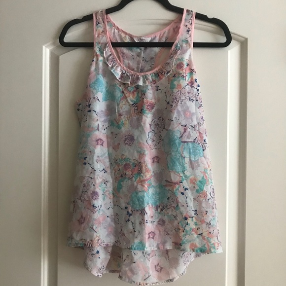 🌵 Candies Floral Ruffle Razorback Tank G4 - Picture 8 of 8